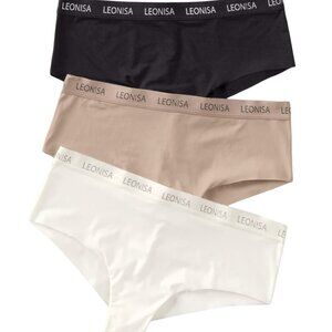 NWT Leonisa Women's Ultra-Comfy Cheeky Panties, 3 Pack